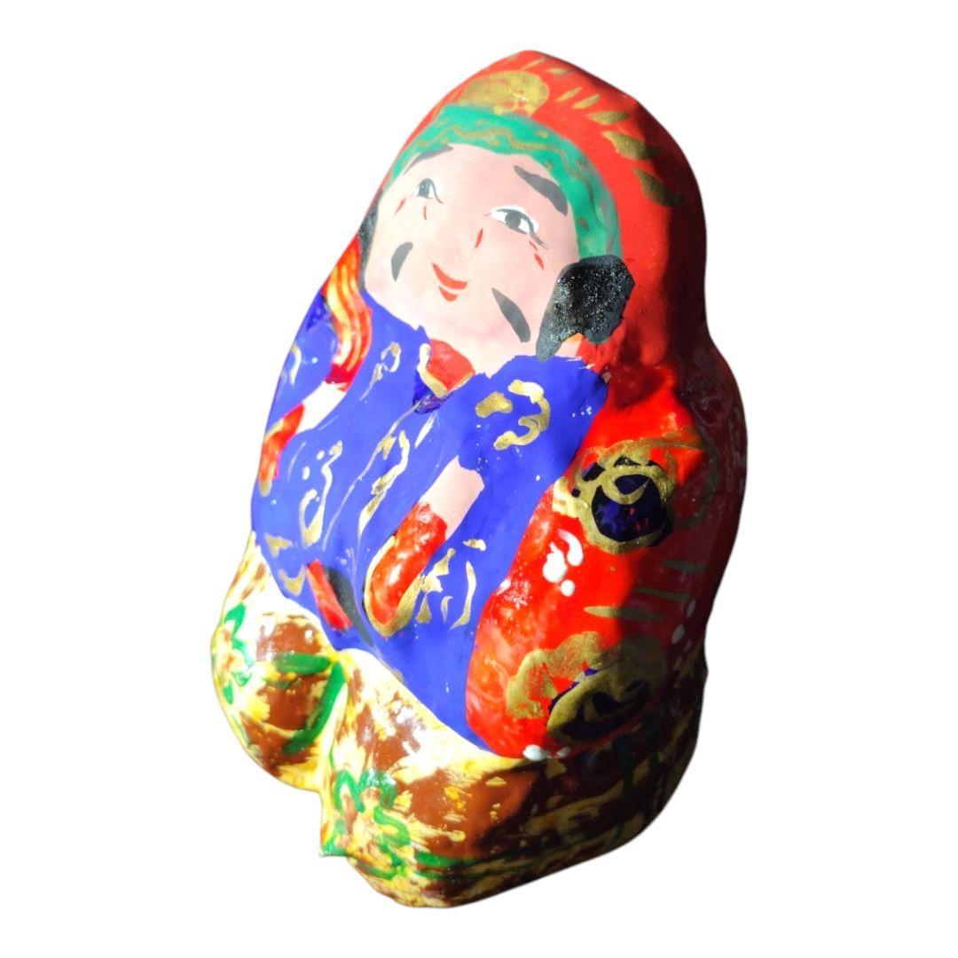 宮内フサ99歳　恵比寿さん　縁起物 高松張り子