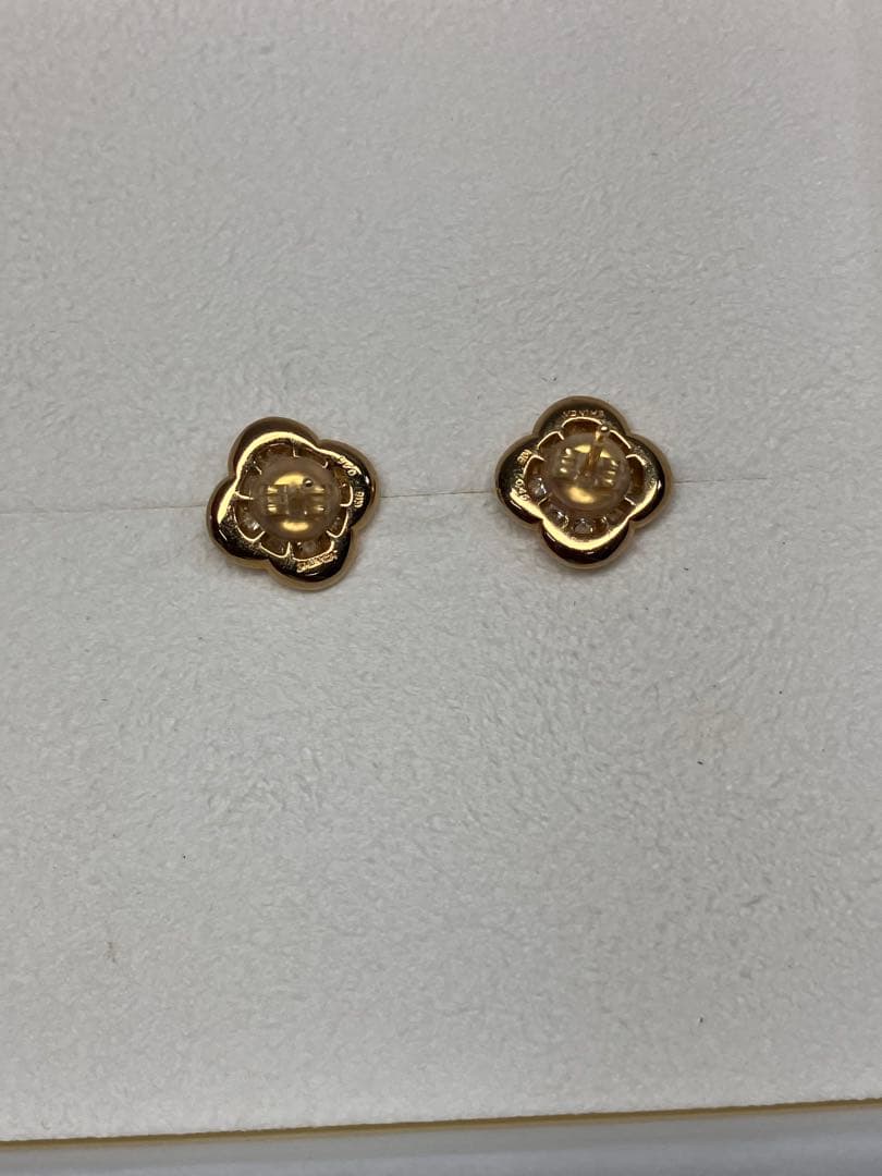 未使用！【SHNCA/シンカ】K18ピアス ラボクロウンダイヤモンド0.45ct