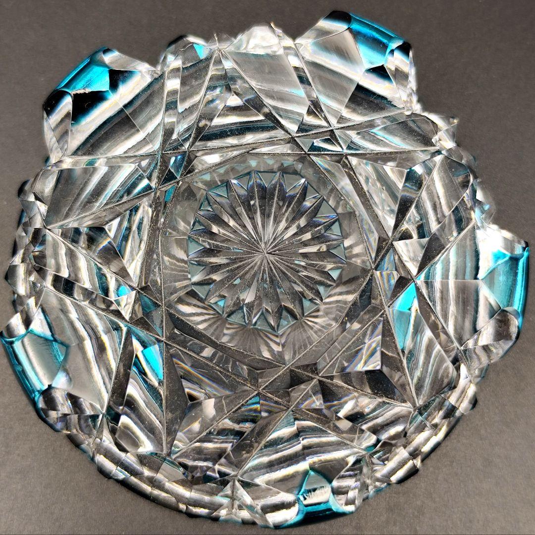 超希少品☆黒川昭男 江戸切子 棗 蓋物 茶道具 （切子、江戸切子、薩摩切子）