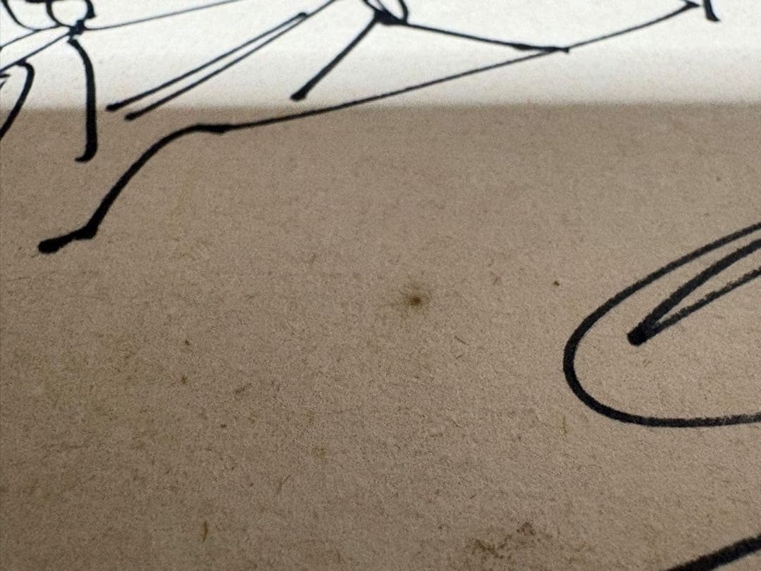 【直筆】ハイスクール奇面組 新沢基栄　サイン色紙 1988年