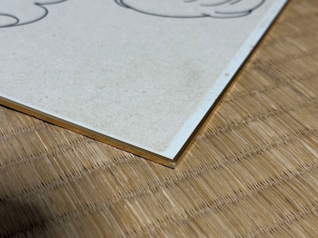 【直筆】ハイスクール奇面組 新沢基栄　サイン色紙 1988年