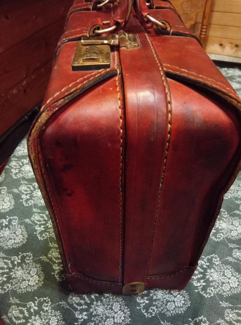 本革製ビンテージトランク