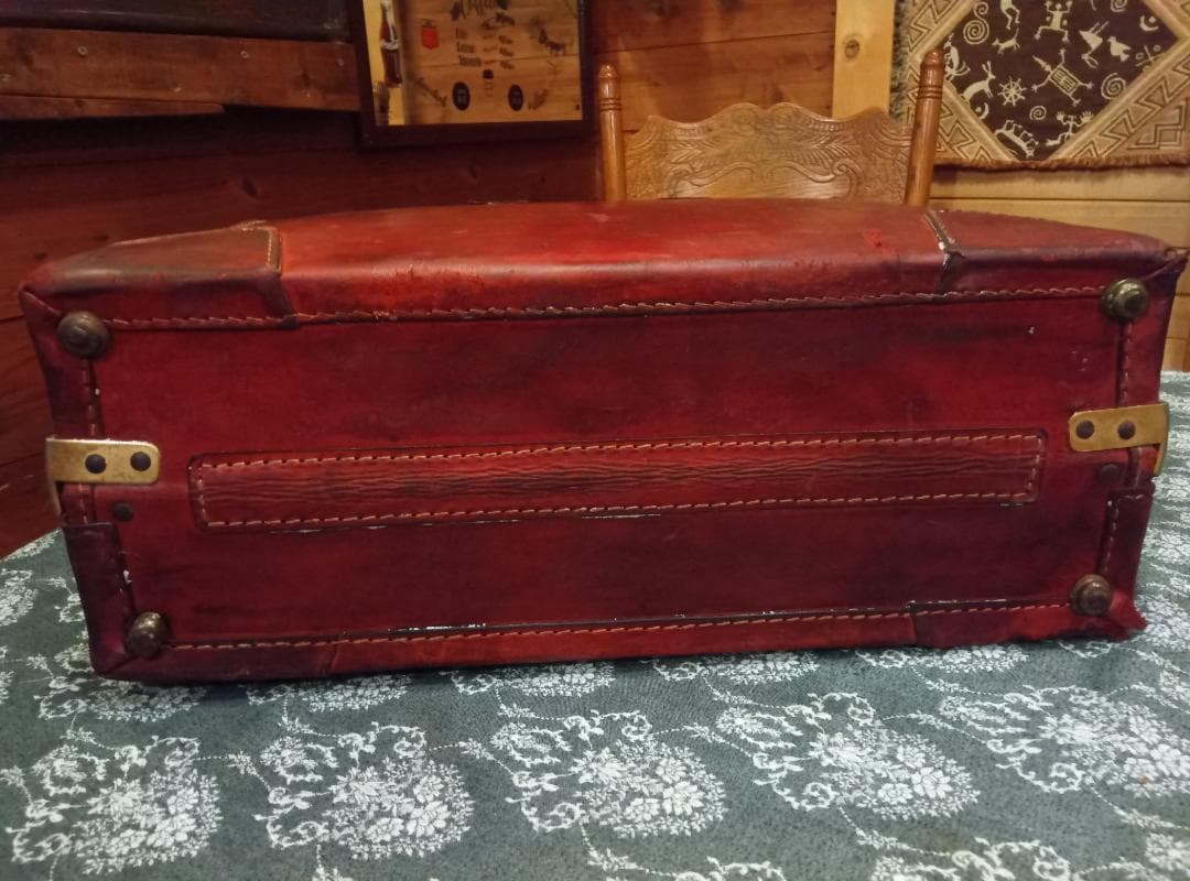 本革製ビンテージトランク