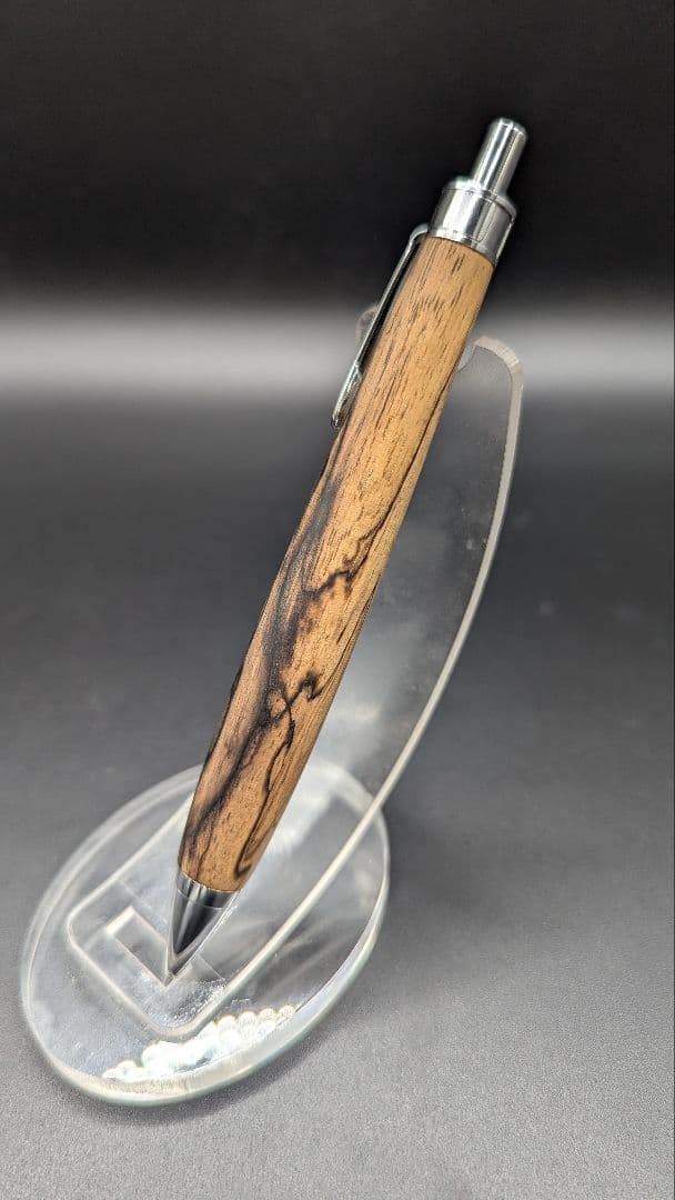 151ペン工房翌檜　黒柿　半孔雀杢　木軸シャーペン　木軸ボールペン　銘木　木材