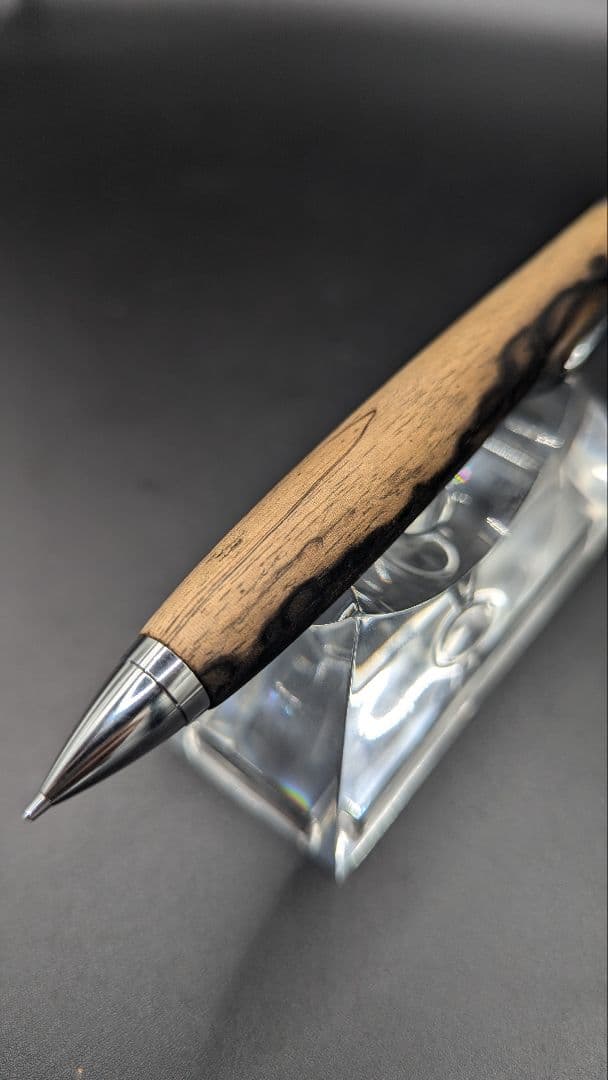 151ペン工房翌檜　黒柿　半孔雀杢　木軸シャーペン　木軸ボールペン　銘木　木材