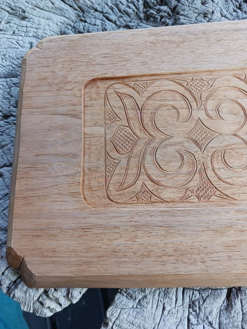 子持ち盆　イタ　アイヌ　白老　カムイ　文様　伝統工芸　御盆　アンティーク　食器