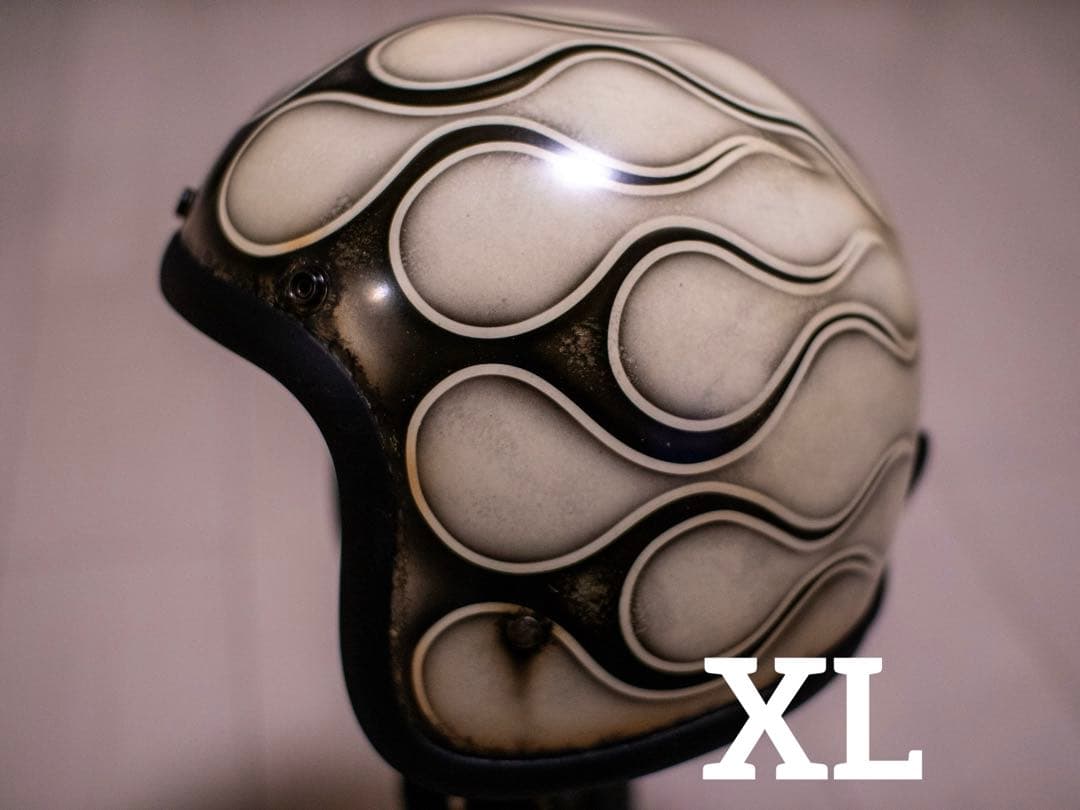 XL 極小帽体　500tx スモールジェット　アイボリーエイジング黒フレア