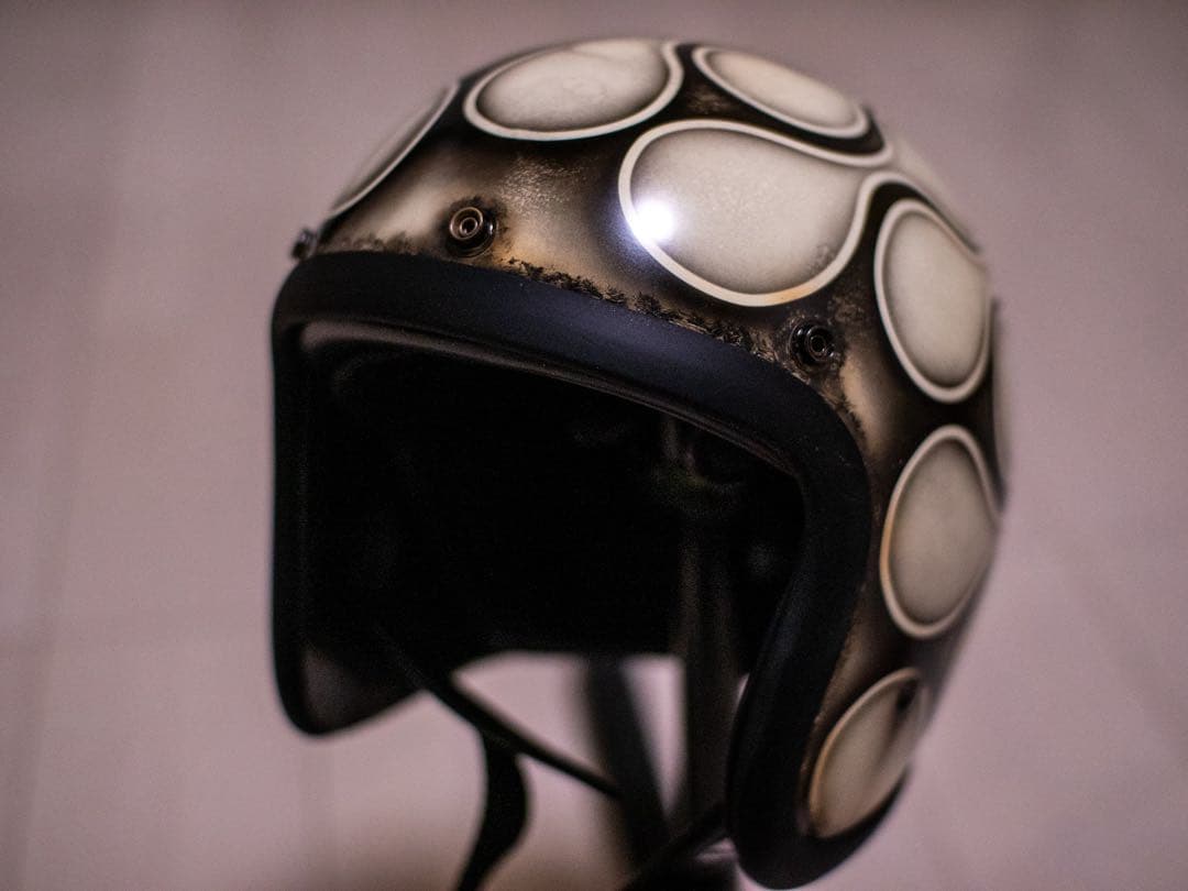 XL 極小帽体　500tx スモールジェット　アイボリーエイジング黒フレア