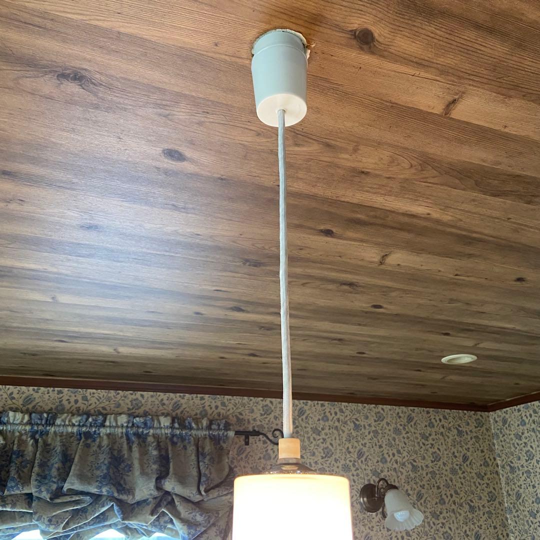 昭和レトロ　ペンダントライト　ナショナル　天井照明　乳白ガラス