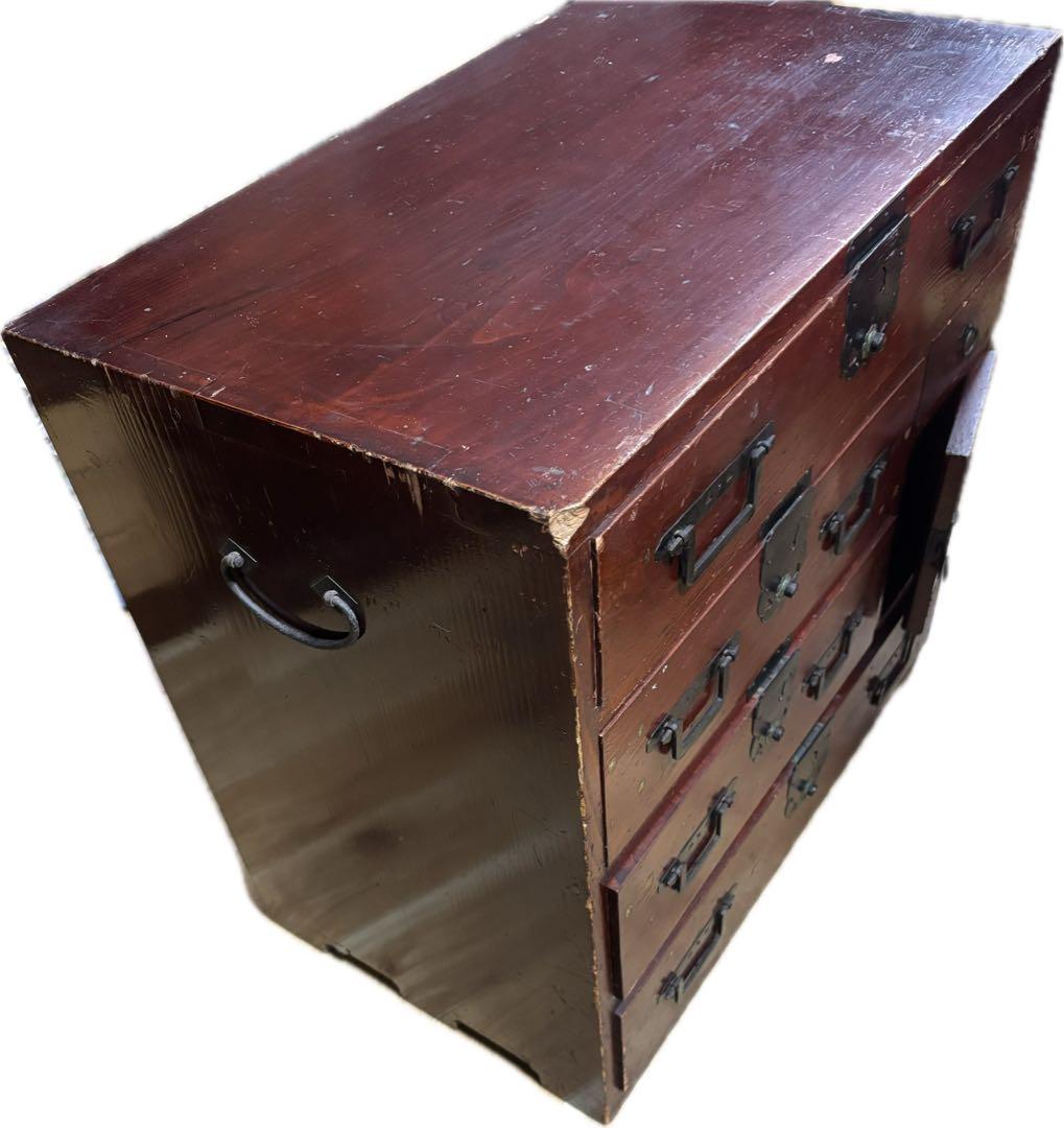 100年物 レア 和タンス 収納棚 レトロ ヴィンテージ 天然木 小物収納 骨董