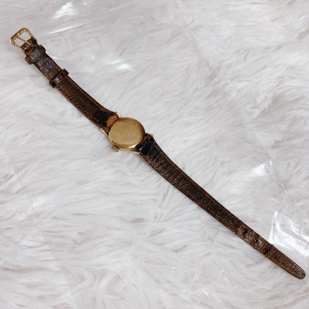 【動作未確認】BULOVA21 エルヴィン 腕時計 K18ゴールド レディース