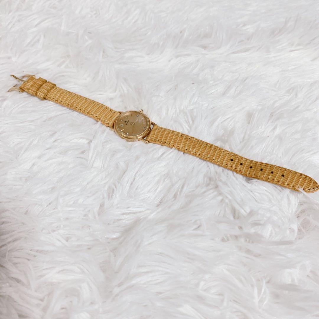 【動作未確認】BULOVA21 エルヴィン 腕時計 K18ゴールド レディース