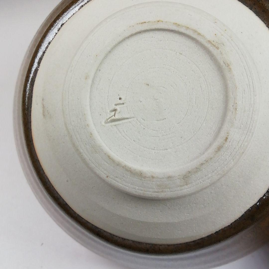 Ｔ９０８　茶碗　『灰被　天目茶碗』『桶谷定一 作』　共箱　抹茶碗　茶道具