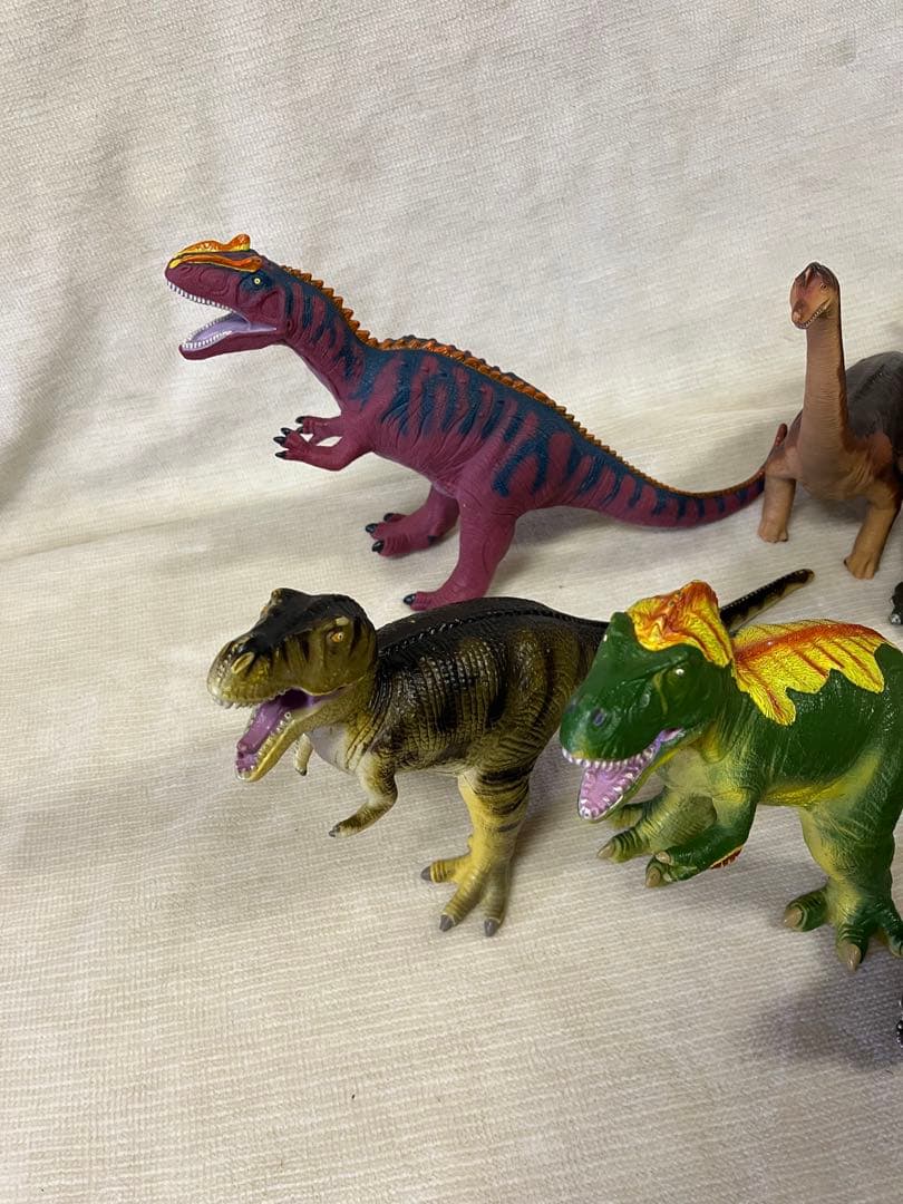 大型　7体フィギュア　恐竜　ワニ　ソフビ　【匿名配送】　フェバリットコレクション
