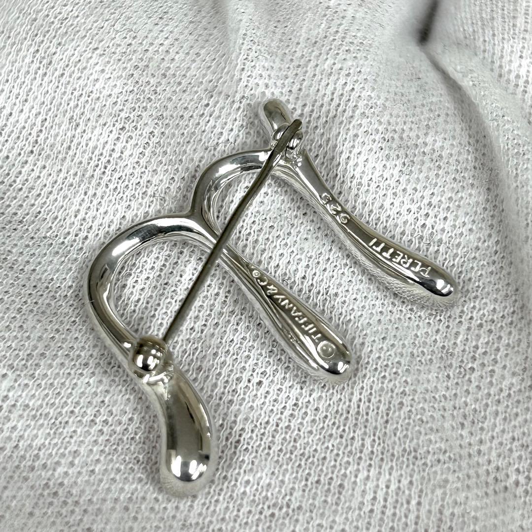 ティファニー　ブローチ　イニシャル　エム　m ピンバッチ　シルバー925 箱付き