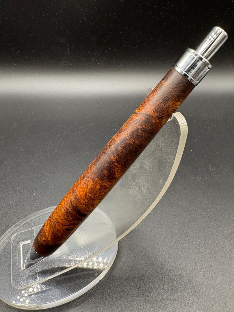 503極上　デザートアイアンウッド　瘤杢　木軸シャーペン　ボールペン