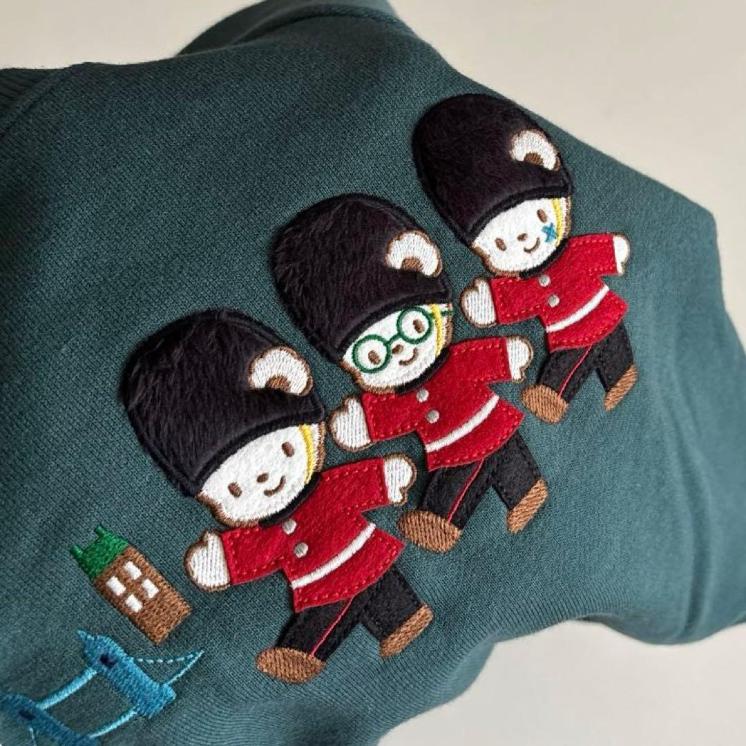 ファミリア　長袖　トレーナー　ファミちゃん　兵隊　肘　チェック　男の子　秋　冬