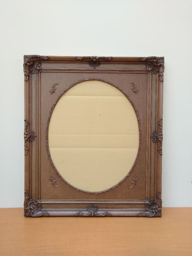 未使用　エスアンドエフ　S&F　高級輸入額縁　半切　アンティーク　ブラウン　00