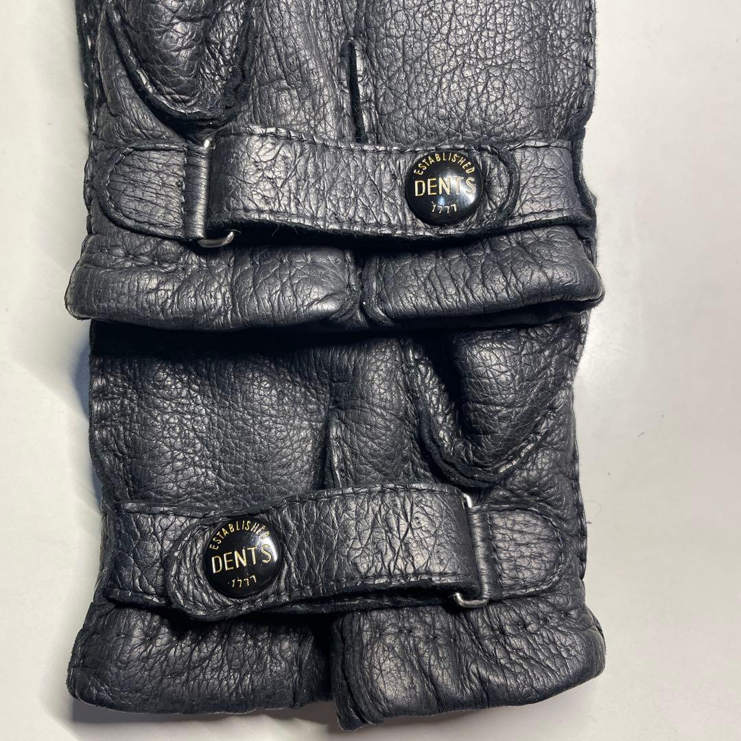 デンツ ペッカリー ブラック 7-1/2 ハンプトン カシミア製ライニング