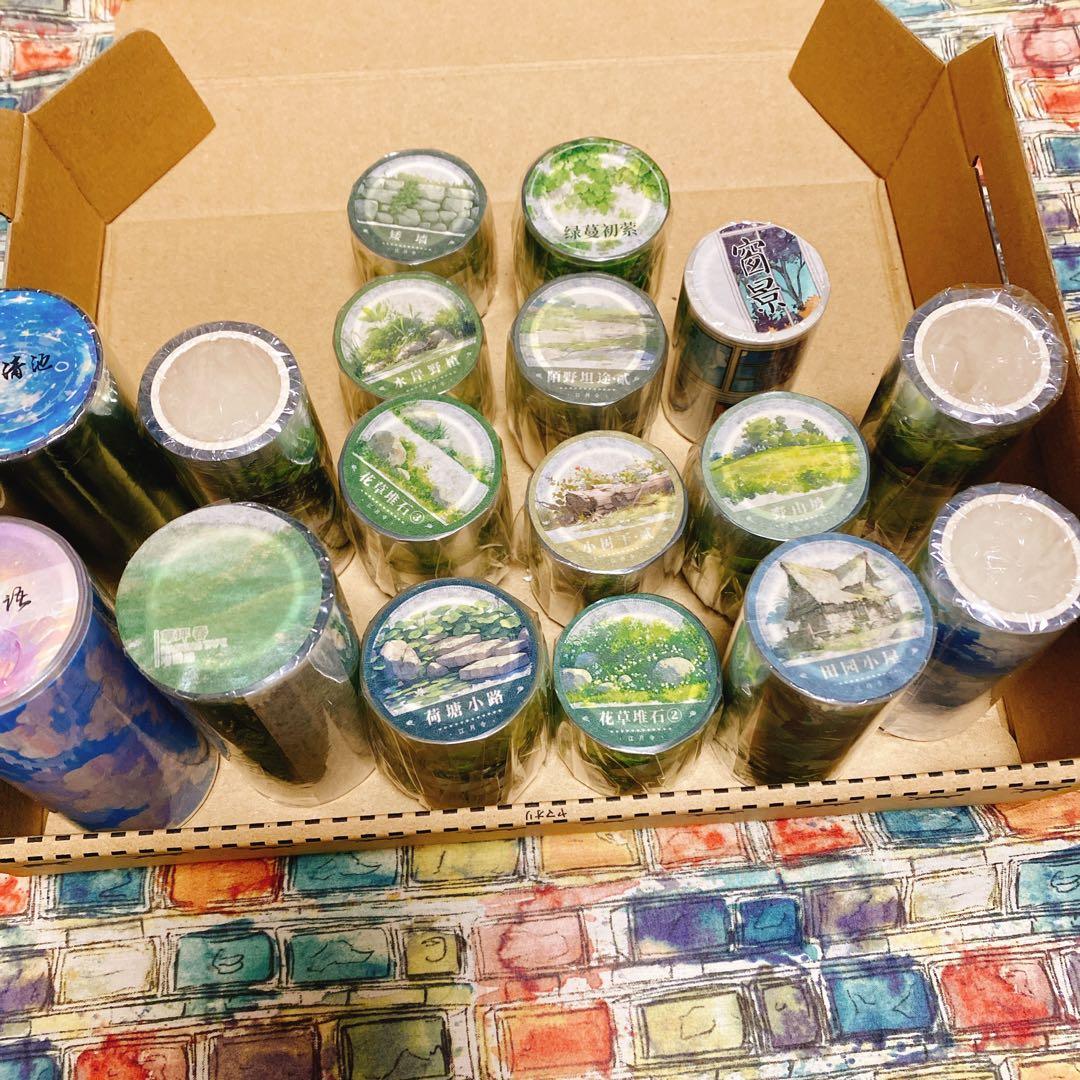 海外マスキングテープ巻売りまとめ売り 風景マスキングテープセット