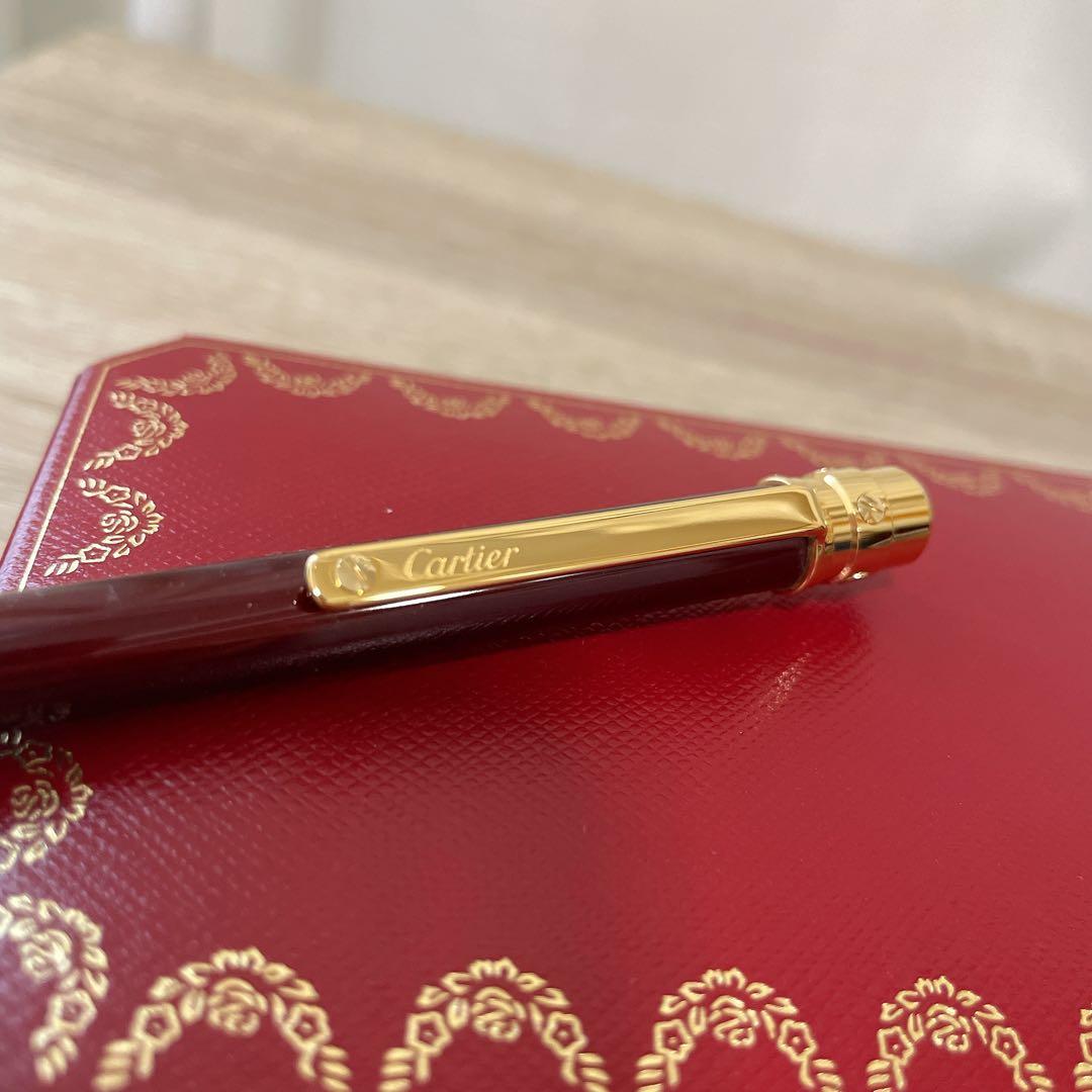 Cartier カルティエ ボールペン レッド ゴールド ボックス付き