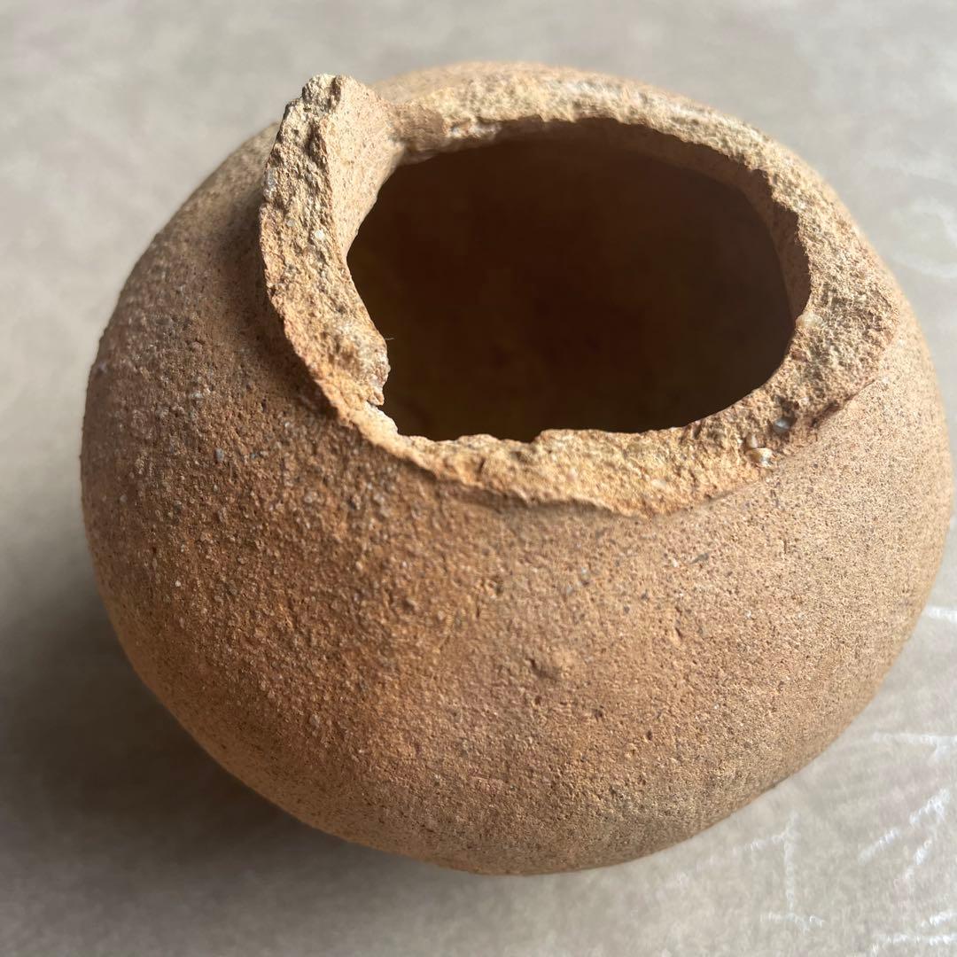 弥生土器小壺 矢作川出土 考古学 骨董 古美術 アンティーク 花器 壺 土器