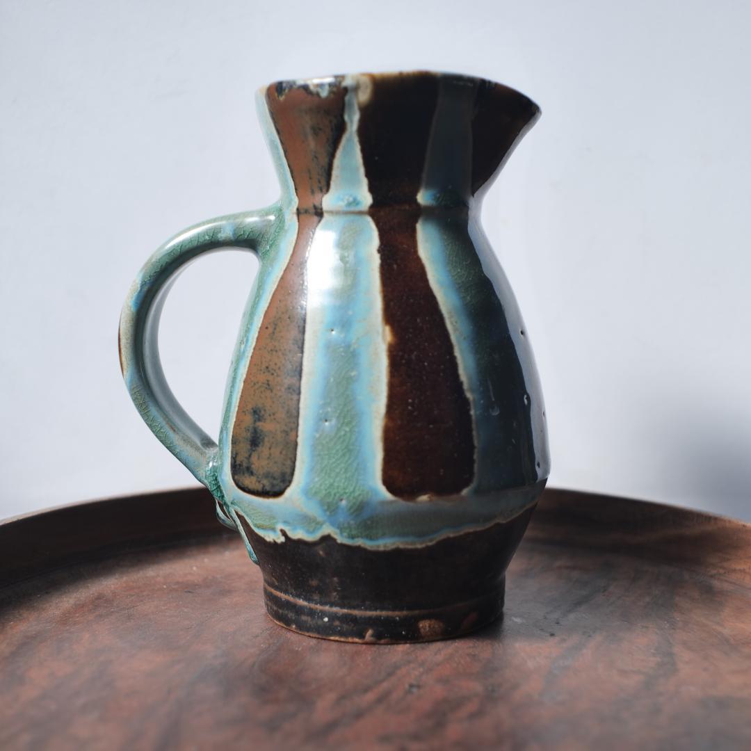 【民藝】出西窯 水差し 花瓶 フラワーベース ピッチャー 作家物