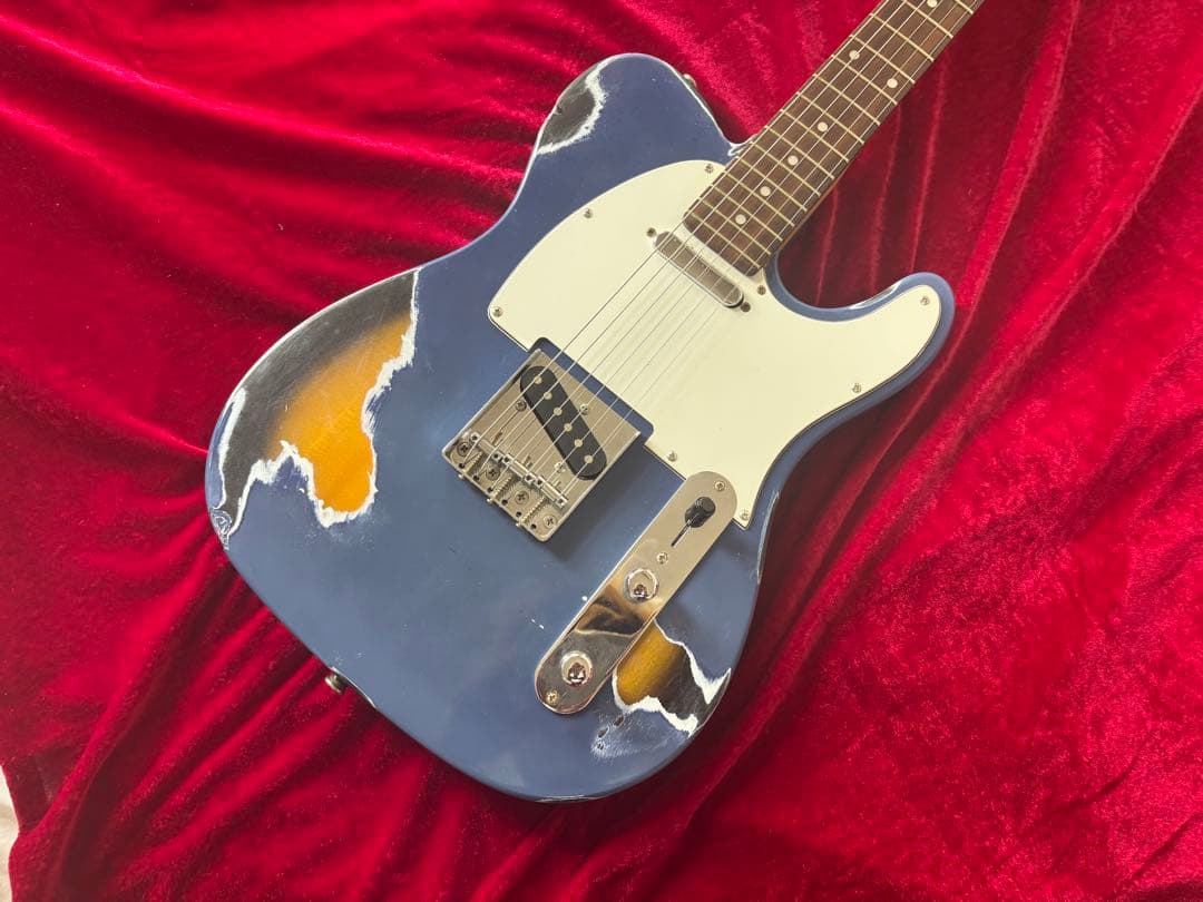 テレキャスタータイプ　マルチレイヤーカラー　ラッカーフィニッシュ　ハードレリック