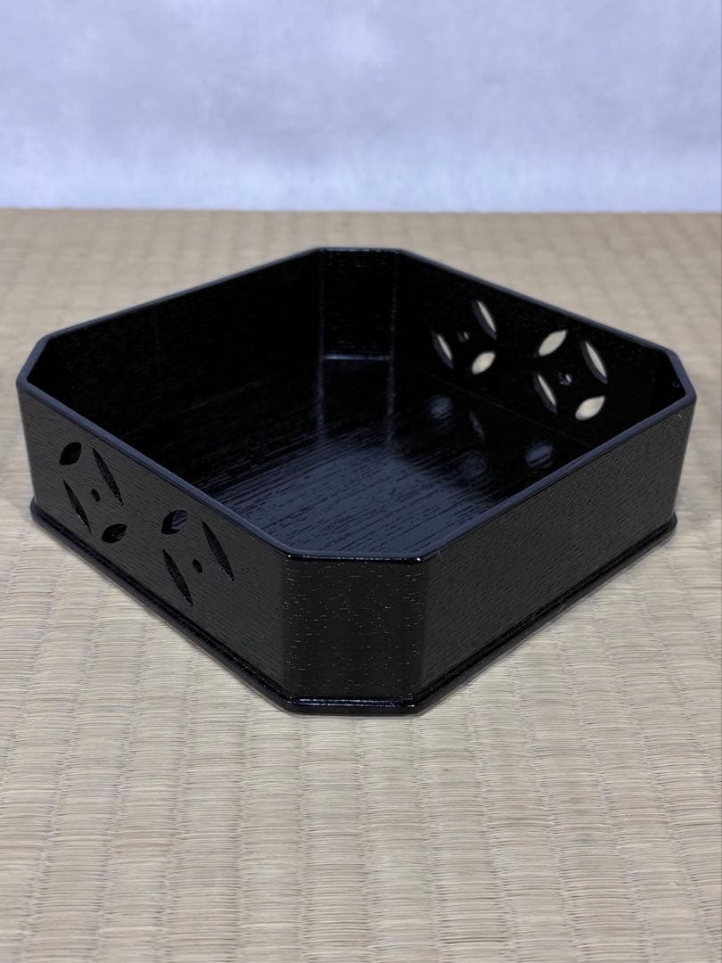 中塚拓也造　掻合塗 七宝段付 縁高重　美品　茶道　懐石　送料込