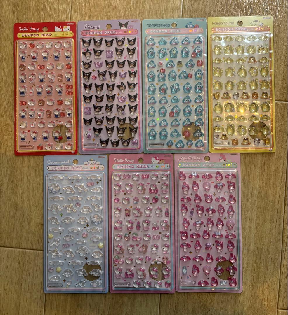 サンリオ　ボンボンドロップシールミニ