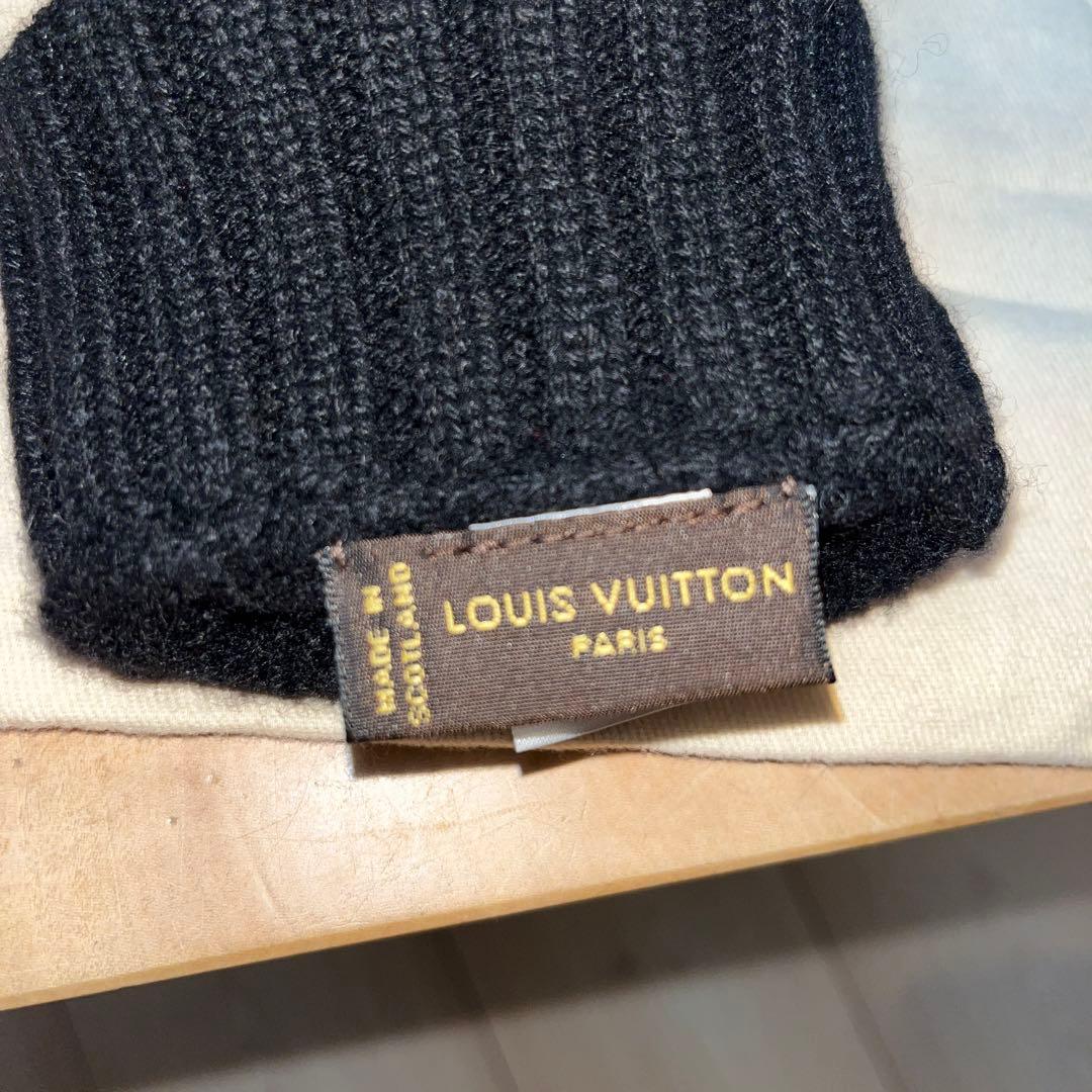 LUIS VUITTONカシミア手袋ブラック