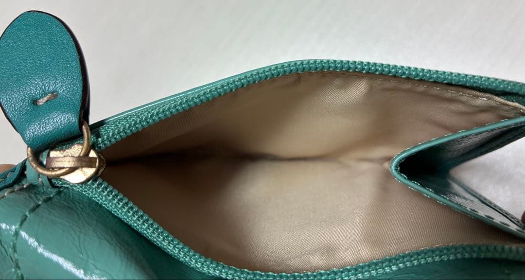 COACH ターコイズブルー　 ショルダーバッグ＆２つ折財布 セット