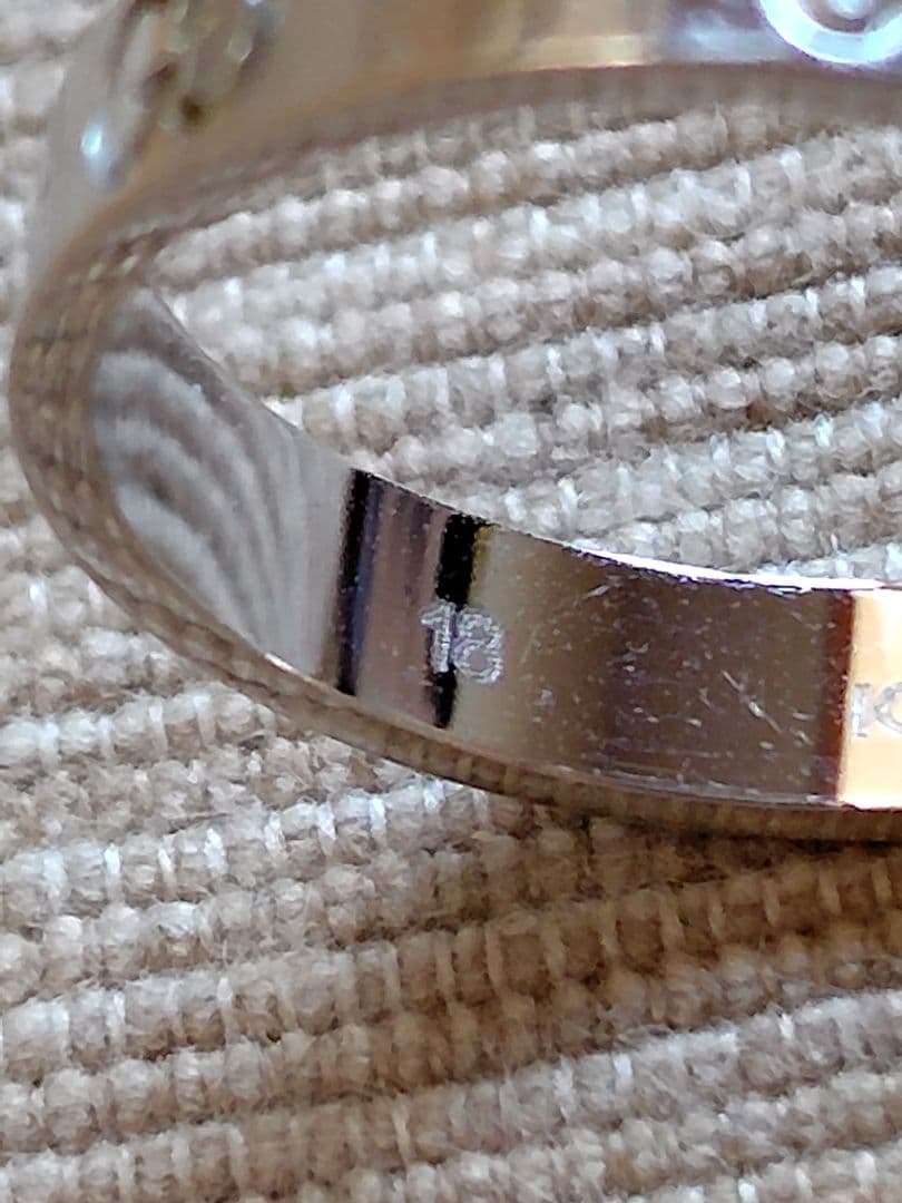 グッチ　アイコンスリムリング　サイズ17 　18金WG　説明必読願います