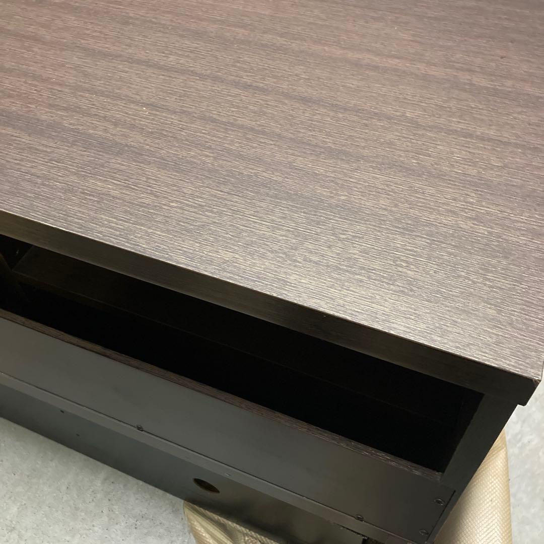 未使用　ダークブラウンテレビ台 シギヤマ家具　ガラス扉付　展示品　幅約150cm