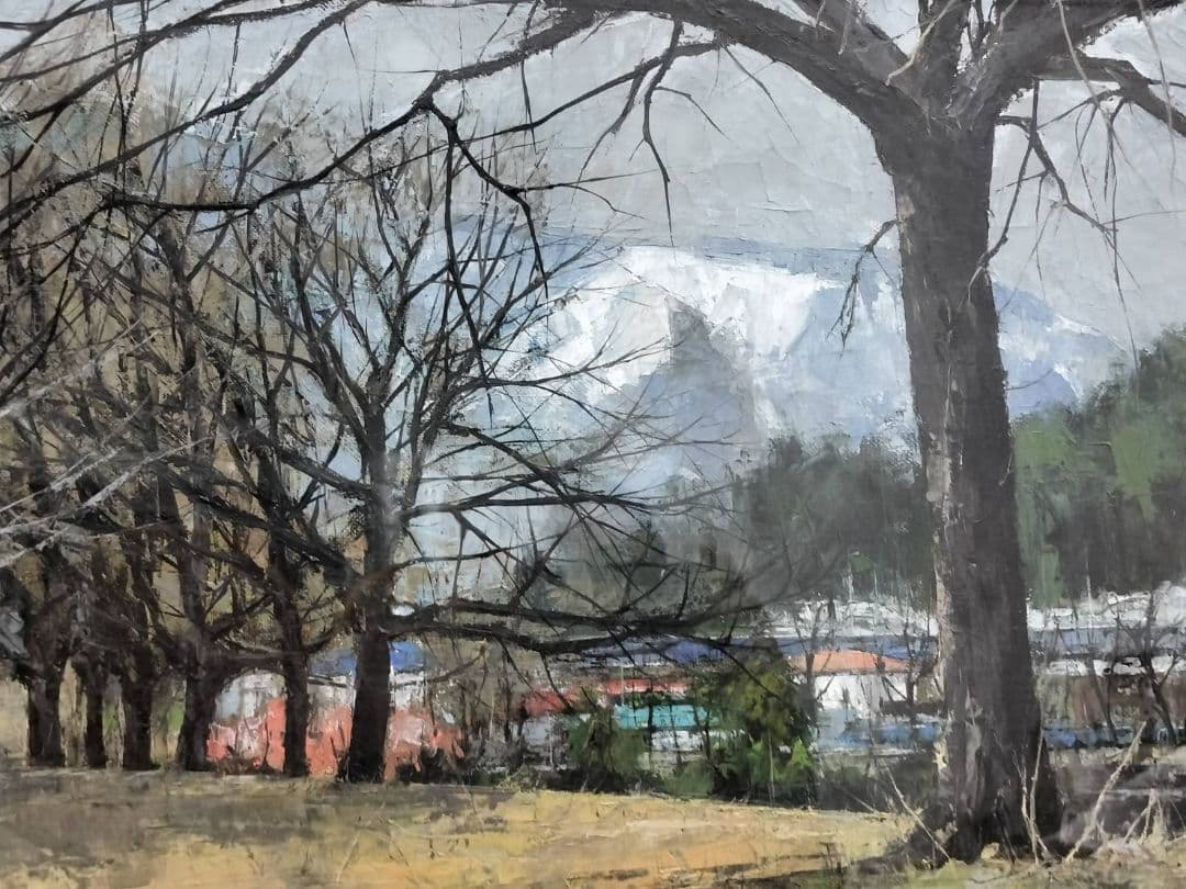 五十畑 勝吉 (半原の風景画 貯水池）