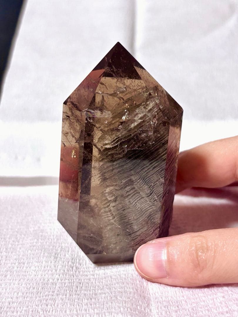 【超希少】千層龍神ガーデンクォーツ スモーキークォーツ ポイント 魔除け