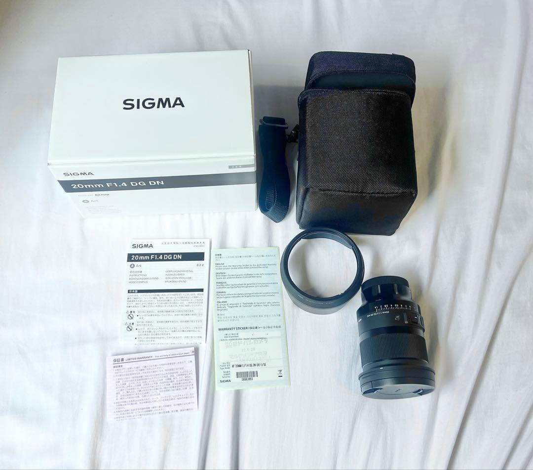 【早い者勝ち】SIGMA 20mm F1.4 DG DN レンズ