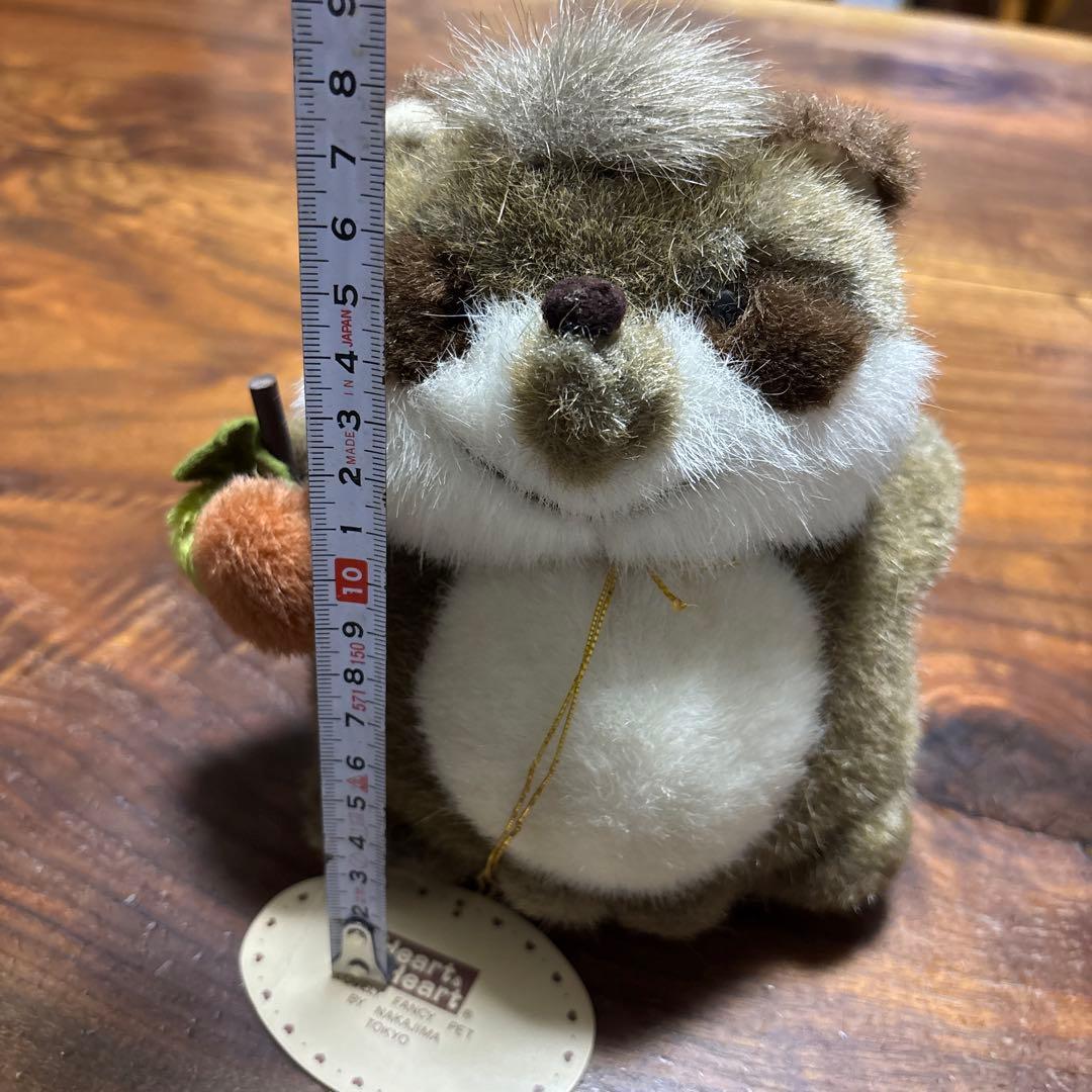 昭和レトロ　ナカジマ　ごきげんたん太　たぬき　ぬいぐるみ　Heart＆Heart