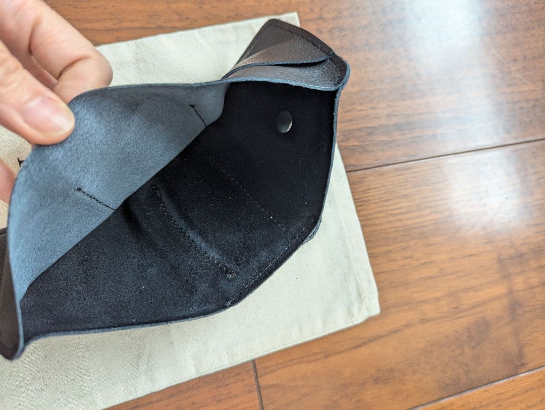 TIDEWAY 三つ折り財布 がま口　ブラック　黒