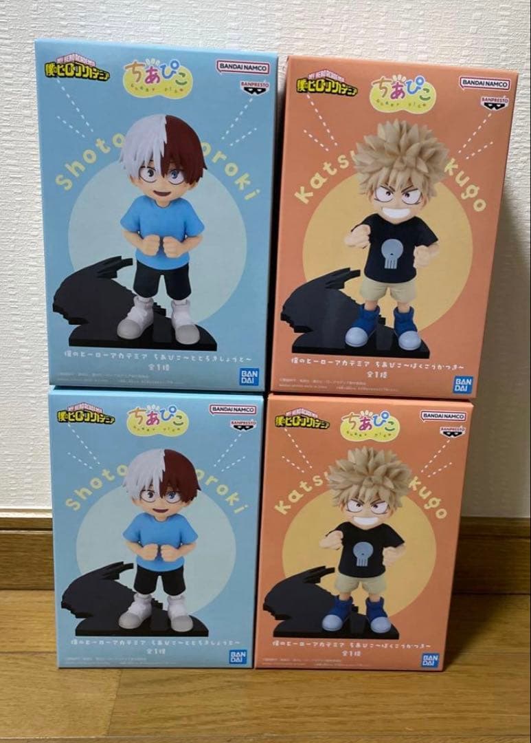 僕のヒーローアカデミア ちあぴこ ヒロアカ　爆豪勝己 轟焦凍 4体セット