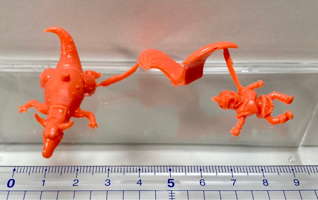 【当時モノ】ドラクエ　消しゴム　ドラゴンライダー　未切り　赤　ドラケシ