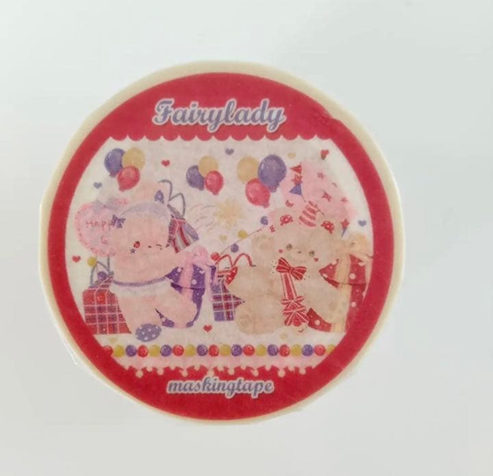 W1335.fairylady うさぎとくま マスキングテープ