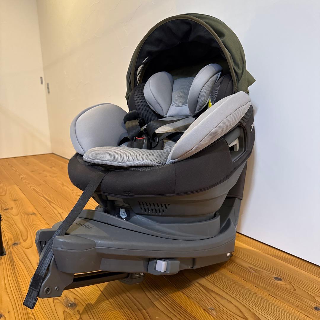 【Combi】チャイルドシート コンビ 新生児 theS カーキ エッグショック