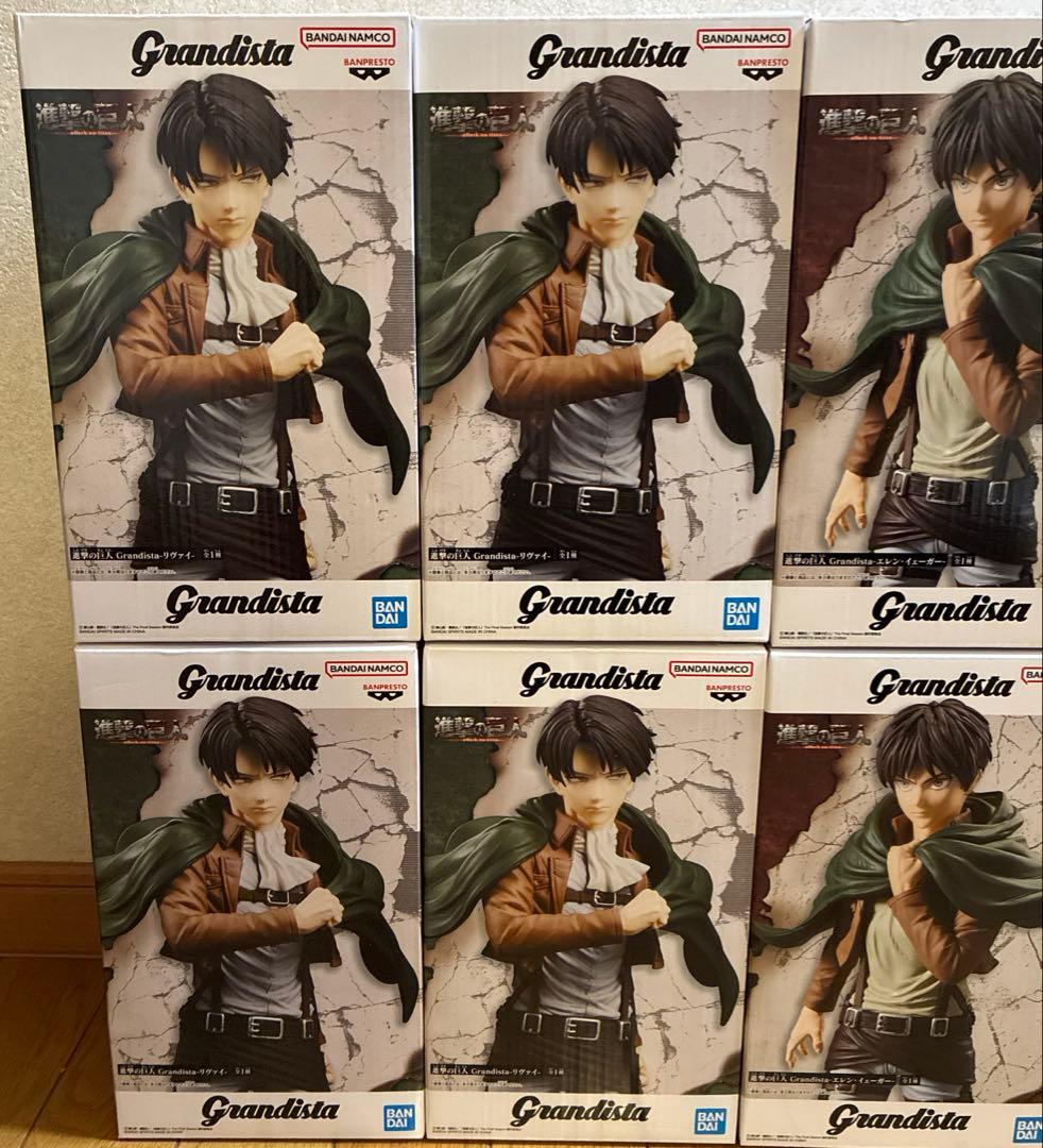 進撃の巨人 Grandista リヴァイ エレン フィギュア 計8個セット