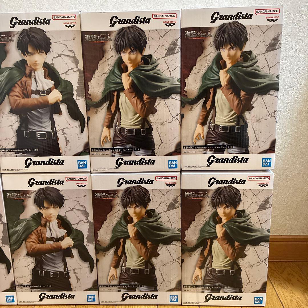 進撃の巨人 Grandista リヴァイ エレン フィギュア 計8個セット