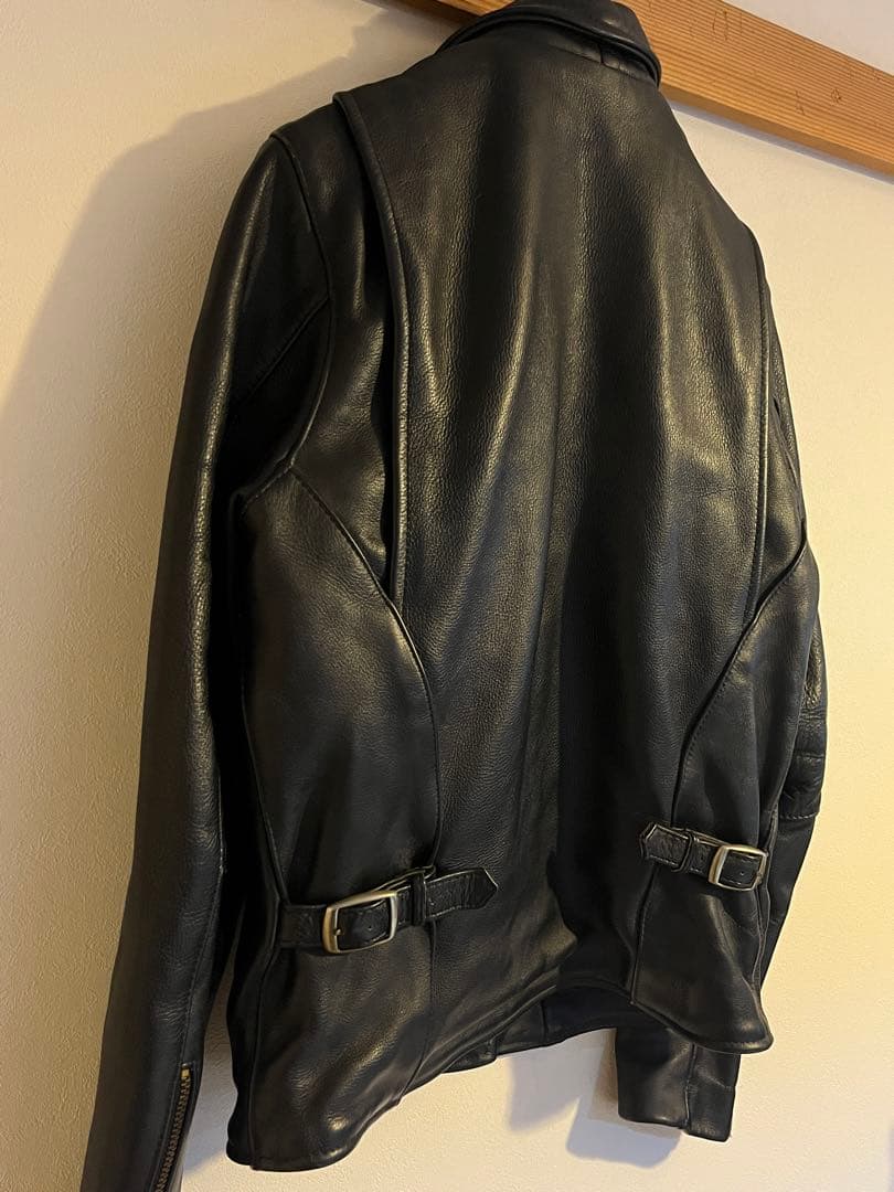 Vanson Leathers 黒　シングルライダースジャケット　サイズ38