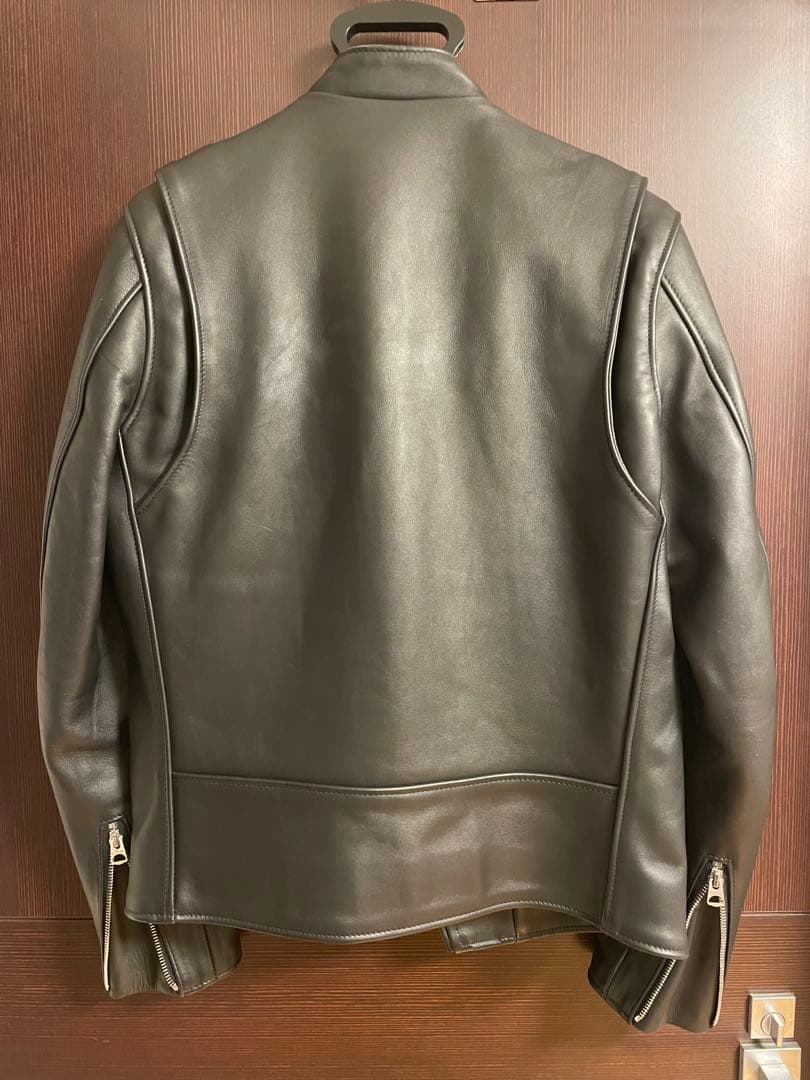 ◆【超美品】schott 641XX ブラックUSA製シングルレザーJKT 36