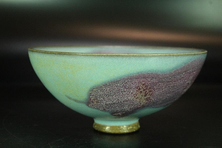 中国美術 鈞窯 碗 φ12.5cm(K-YC361)