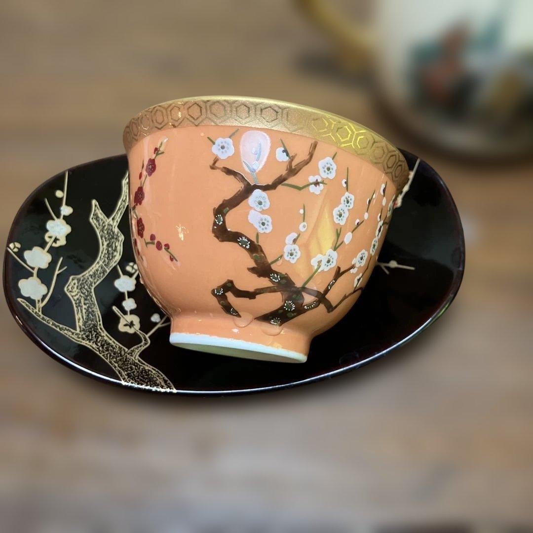 源氏物語　茶道具セット 急須と茶碗5個　清兵衛窯