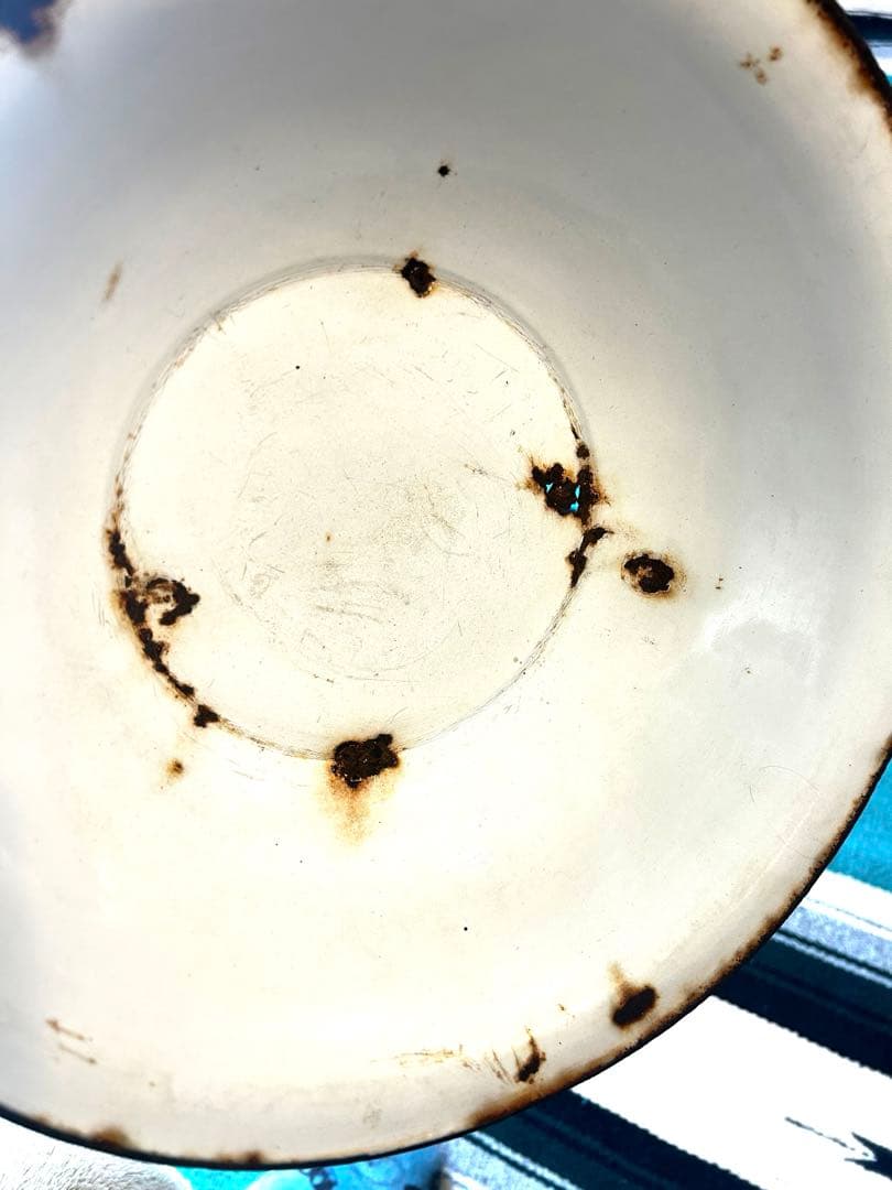 アンティーク消毒ホーロースタンド　レトロ